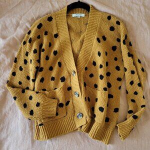 Madewell Hillview Cardigan Sweater in Painted Spots